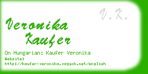 veronika kaufer business card